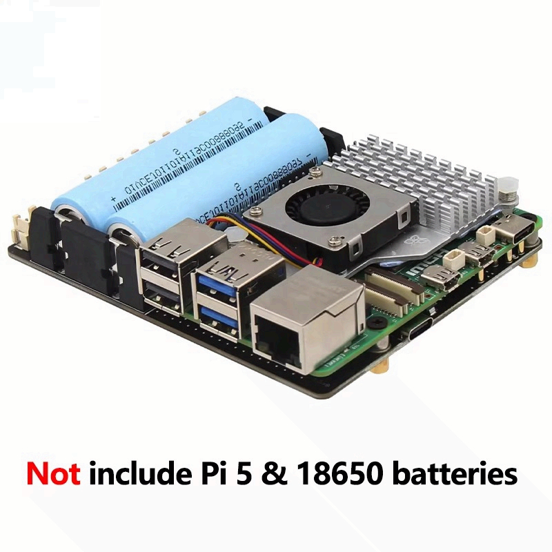 Raspberry Pi Uninterrupted Power Supply Ups 18650 - Плата ИБП для Raspberry Pi 5,