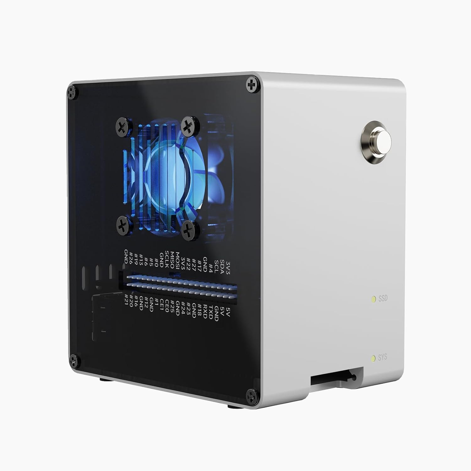 Raspberry Pi Ai Kit Hailo-8L - Корпус Pironman 5-Mini NVMe M.2 SSD