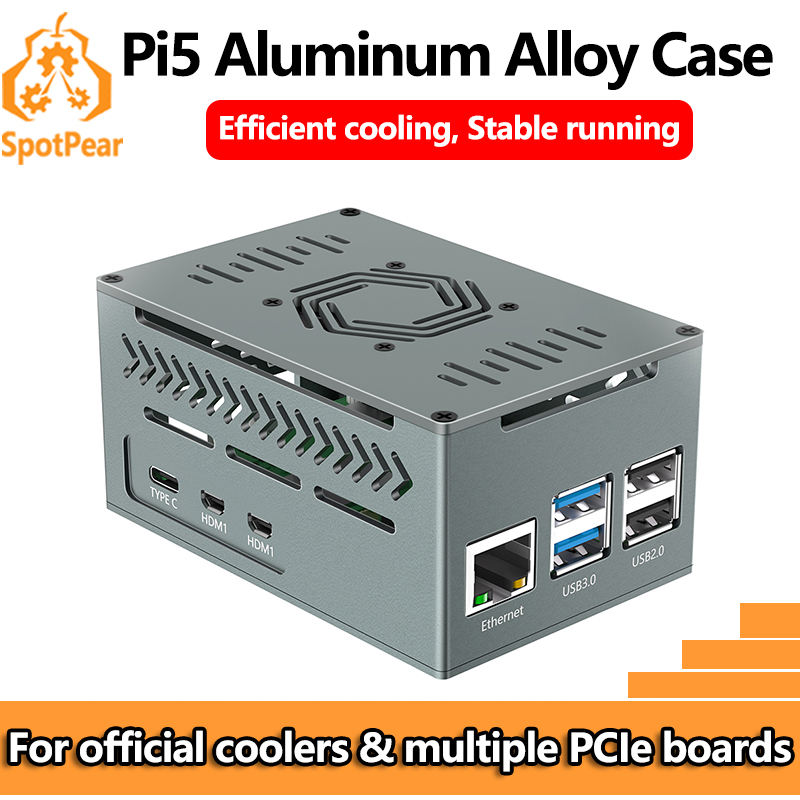 Argon One V3 M.2 Nvme Case - Алюминиевый металлический корпус Raspberry Pi 5,