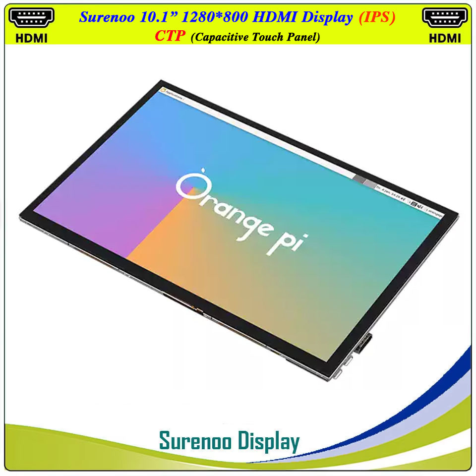 Raspberry Pi 10.1 Inch Capacitive Touch Screen Ips - 10,1-дюймовый ЖК-дисплей с разрешением 1280*800, совместимый