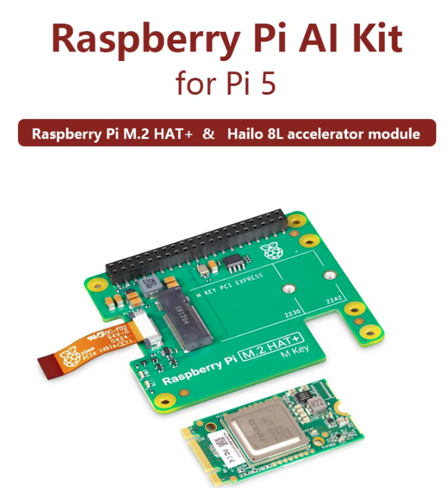 Raspberry Pi Ai Kit Hailo-8L - Официальный комплект Raspberry Pi 5 AI