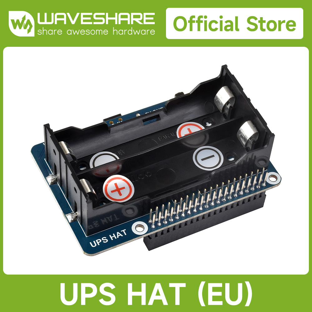 Raspberry Pi Uninterrupted Power Supply Ups 18650 - Шляпа ИБП источника бесперебойного питания Waveshare