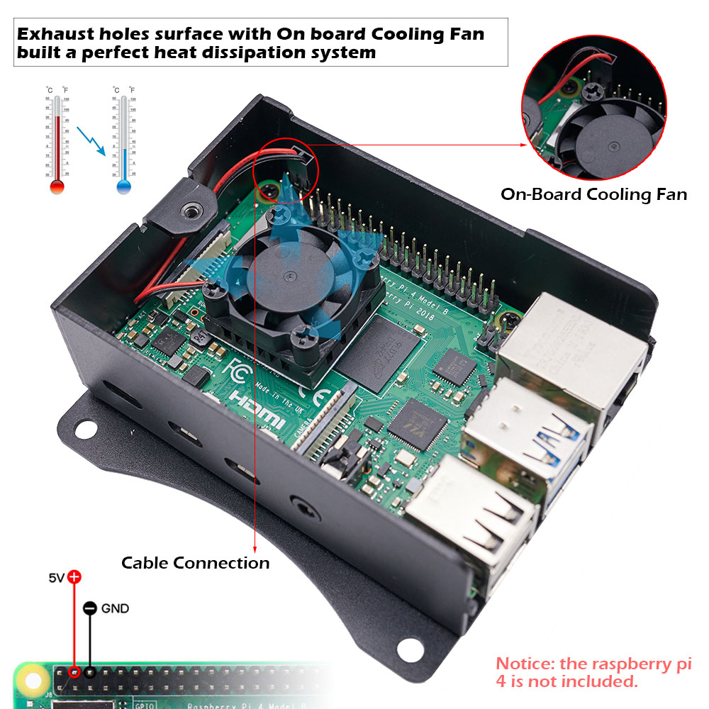 Корпус Raspberry Pi 4 Model B, – обзор и цена Argon One V3 M.2 Nvme Case