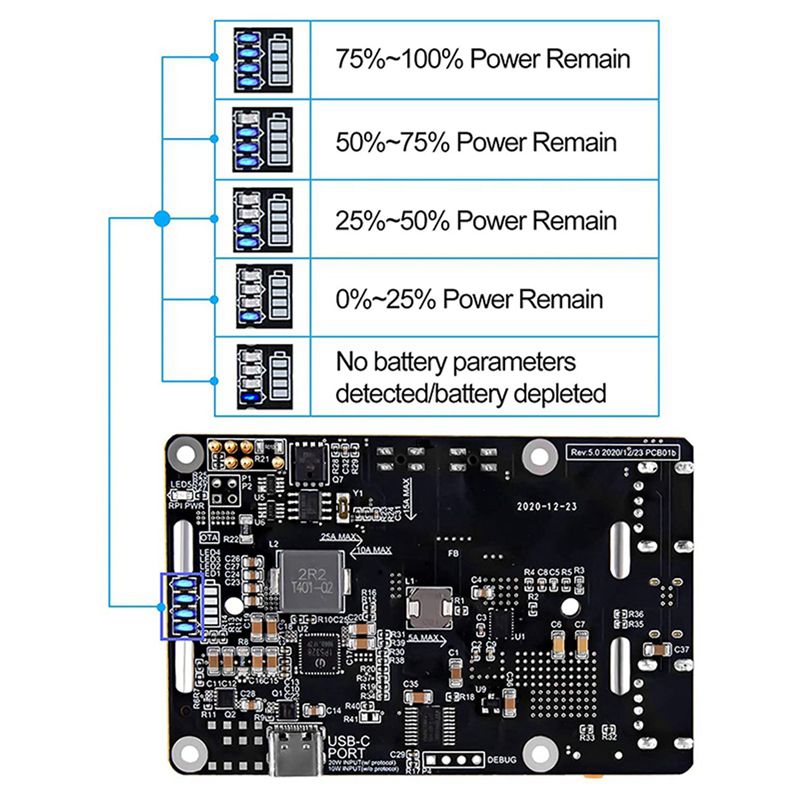 AA08-2X для Raspberry Pi 4, бл – обзор и цена Raspberry Pi Uninterrupted Power Supply Ups 18650
