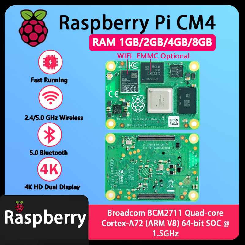 Raspberry Pi CM4 1GB/2GB/4GB/8 – обзор и цена Raspberry Pi Compute Module 4 8Gb 32Gb Emmc