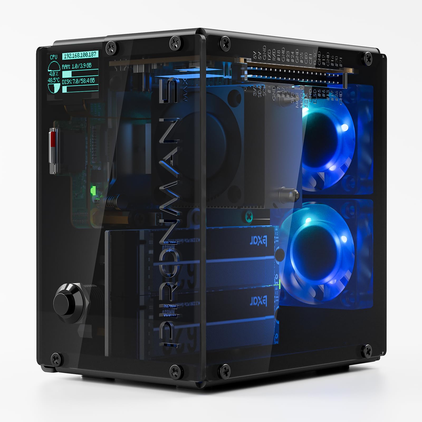 Корпус Pironman 5-MAX Dual NVM – обзор и цена Raspberry Pi Ai Kit Hailo-8L