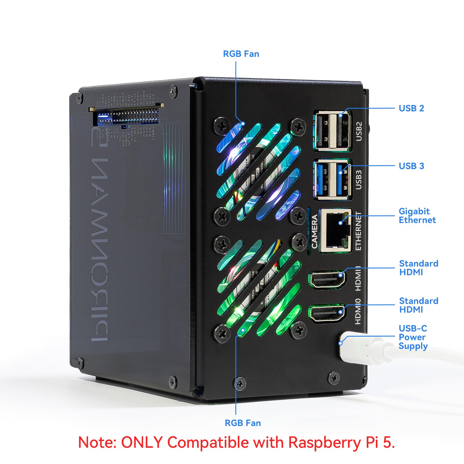 Корпус Pironman 5-MAX Dual NVM – обзор и цена Raspberry Pi Ai Kit Hailo-8L