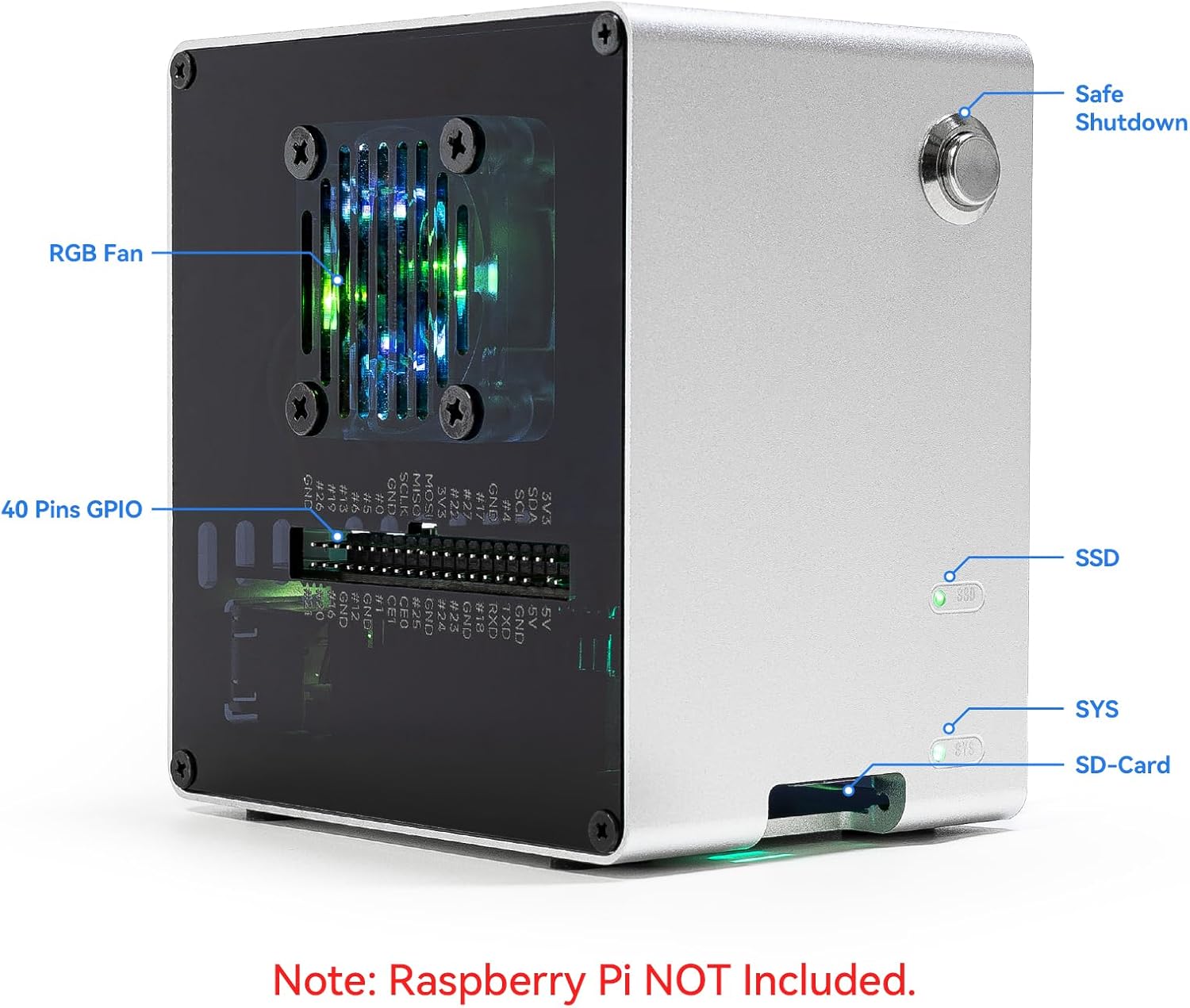 Корпус Pironman 5-Mini NVMe M. – обзор и цена Raspberry Pi Ai Kit Hailo-8L