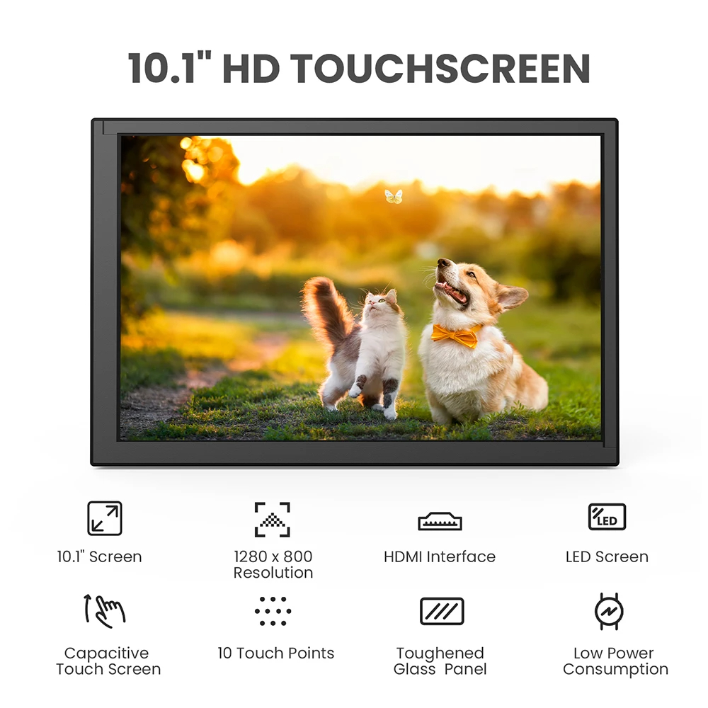 10,1-дюймовый емкостный сенсор – обзор и цена Raspberry Pi 10.1 Inch Capacitive Touch Screen Ips
