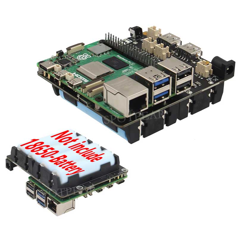 X1202 Raspberry Pi 5-печатная  – обзор и цена Raspberry Pi Uninterrupted Power Supply Ups 18650