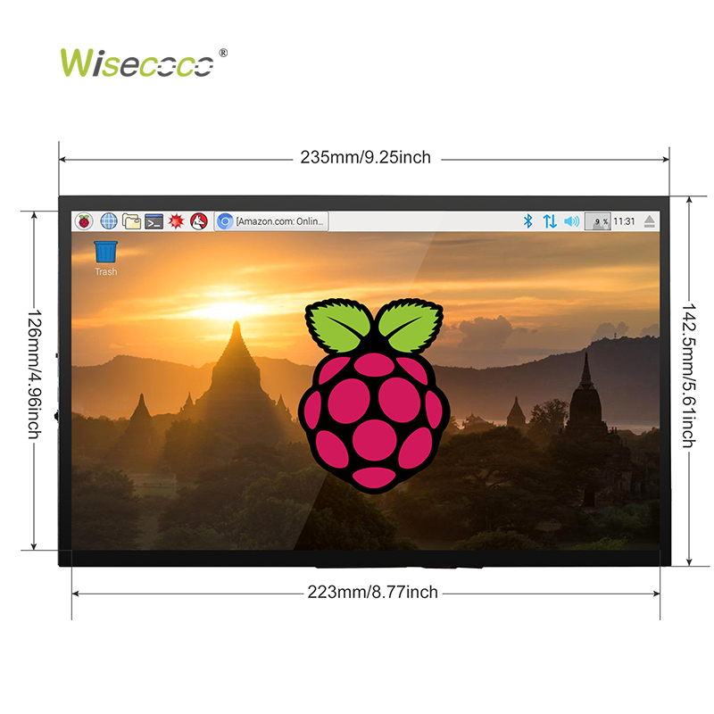 Wisecoco 10,1-дюймовый IPS LCD – обзор и цена Raspberry Pi 10.1 Inch Capacitive Touch Screen Ips